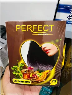 PERFECT  DẦU gội phủ bạc nâu đen